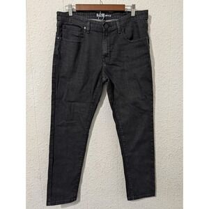 U 510 Jeans Mens 34x28 Black Slub Bruce Stretch Denim